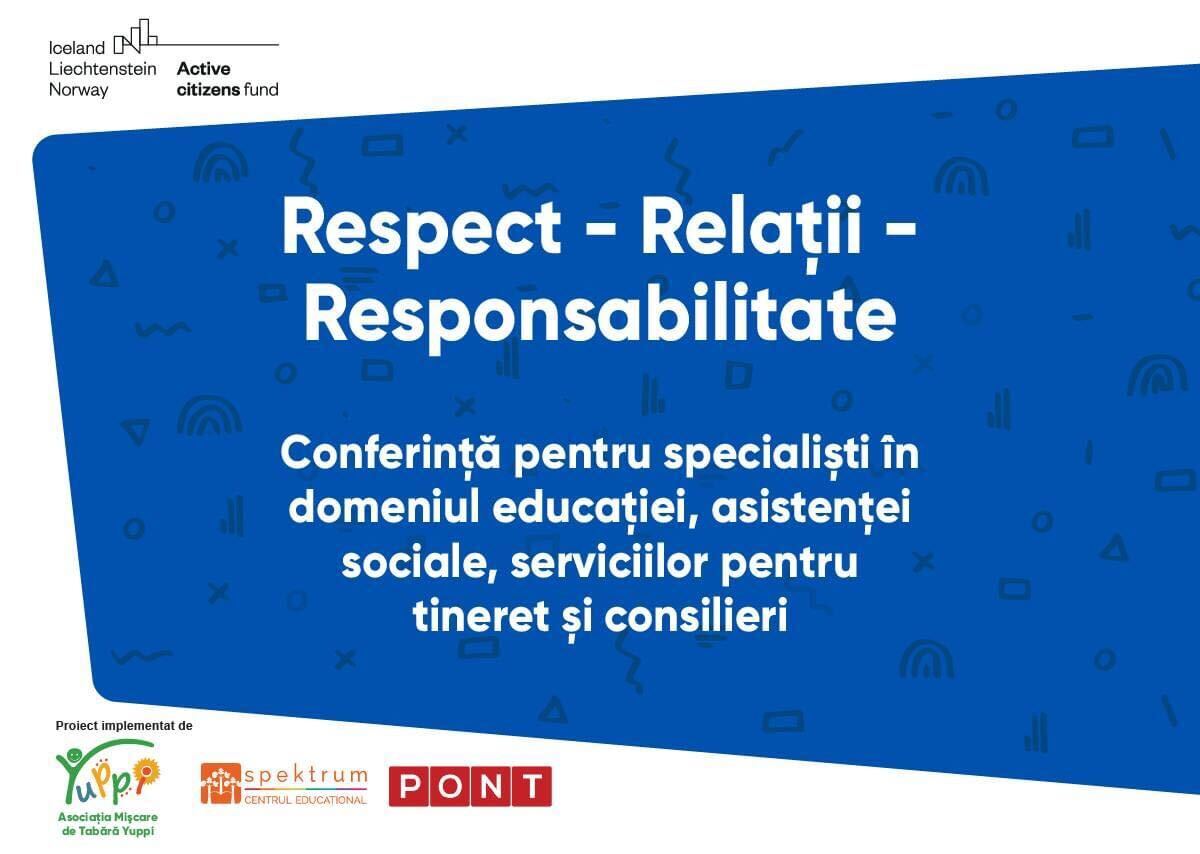 https://www.yuppicamp.ro/Respect-Relații-Responsabilitate • Conferință pentru specialiști în domeniul educației, asistenței sociale, serviciilor pentru tineret și consilieri la Cluj-Napoca, Miercurea Ciuc și online.